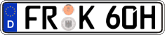 German license plate, Plates for oldtimers (type 
