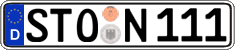 German license plate, Regular plates