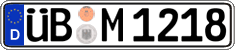 German license plate, Regular plates