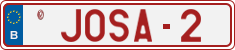 License plate of Belgium, Vanity Plates (2014)