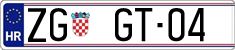 License plate of Croatia, Vanity Plates