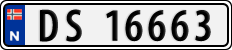 License plate of Norway, Cars