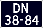 License plate of the Netherlands, Commercial Vehicles (1951-1994 system)