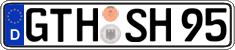 German license plate, Regular plates