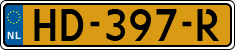 License plate of the Netherlands, Cars