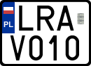 License plates of Poland, Regular car plates