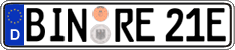 German license plate, Electric vehicles
