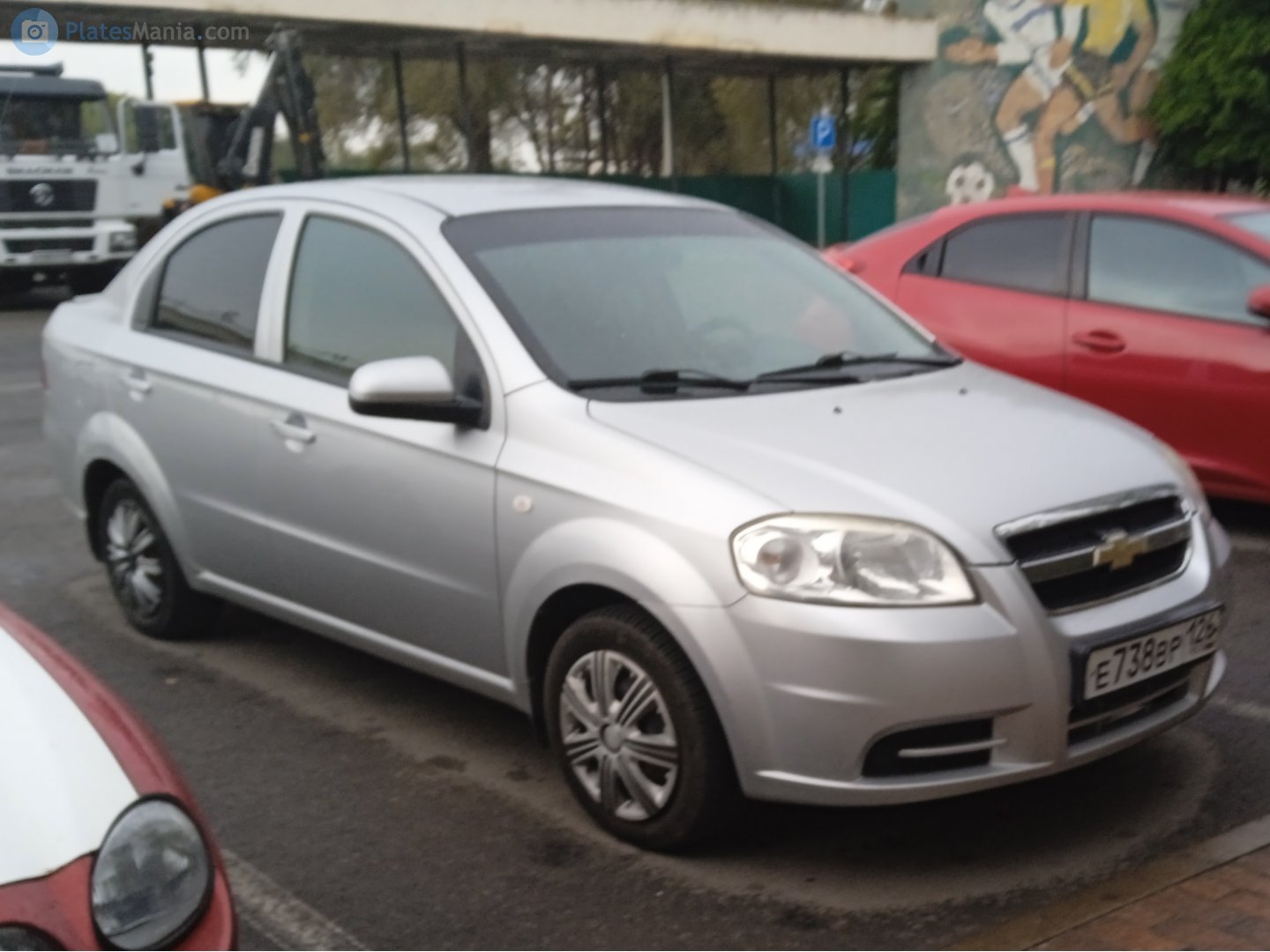 е 738 вр 126, Chevrolet Aveo 1st gen Sedan (T250), facelift, 2006–2016