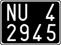 License plate of Italy, Cars (1927 year series)