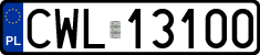 License plates of Poland, Regular car plates