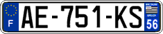 French license plate, SIV (ordinary)