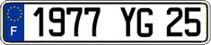 French license plate, FNI