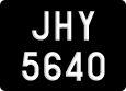 License plate of Malaysia, A(BC) 1(234)