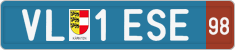 License plate of Austria, Provisional
