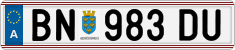 License plate of Austria, Regular plates
