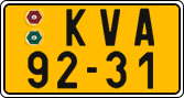 License plate of the Czech Republic, Commercial vehicles (1960)
