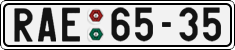 License plate of the Czech Republic, Cars (1960)