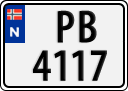 License plate of Norway, Trailers, motorcycles, special vehicles