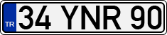 License plate of Turkey, Regular plates