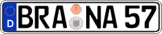 German license plate, Regular plates