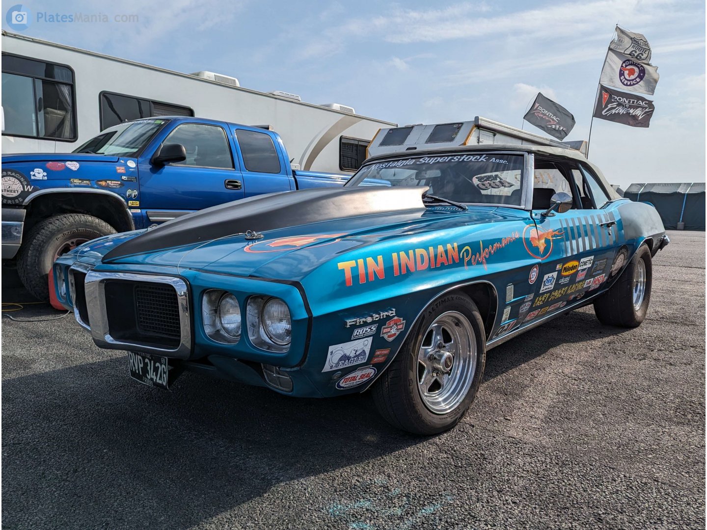 RVP342G, Pontiac Firebird 1st gen 1969 Convertible (2367; F-body), facelift, 1968–1969