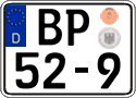 German license plate, Authorities and federal agencies