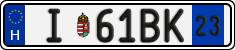 license plates of Hungary, Temporary (2022)