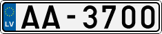 License plate of Latvia, Regular car plates