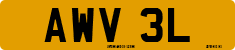 License plate of the United Kingdom, 1963 year system