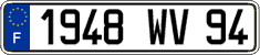 French license plate, FNI