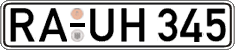 German license plate, Regular plates