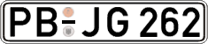 German license plate, Regular plates