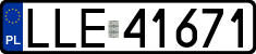 License plates of Poland, Regular car plates
