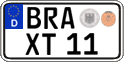 German license plate, Regular plates