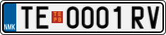 License plate of North Macedonia, Regular plates (2012)