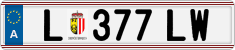 License plate of Austria, Regular plates