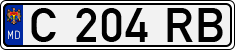 License plate of Moldova, Trailers (1992)