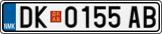 License plate of North Macedonia, Regular plates (2012)