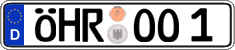 German license plate, Regular plates