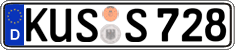 German license plate, Regular plates