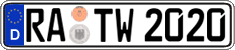German license plate, Regular plates