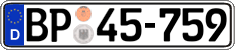 German license plate, Authorities and federal agencies