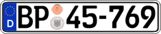 German license plate, Authorities and federal agencies