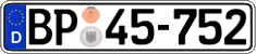 German license plate, Authorities and federal agencies