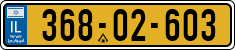 License plate of Israel, Regular plates