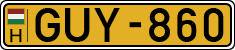 license plates of Hungary, Commercial vehicles (1990)