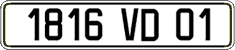 French license plate, FNI