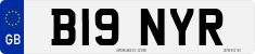 License plate of the United Kingdom, 1983 year system