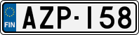 License plate of Finland, Cars