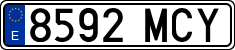License plates of Spain, Ordinary (2000)
